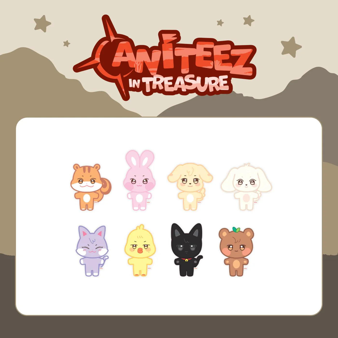 ATEEZ - ANITEEZ IN TREASURE POP-UP MD PLUSH DOLL