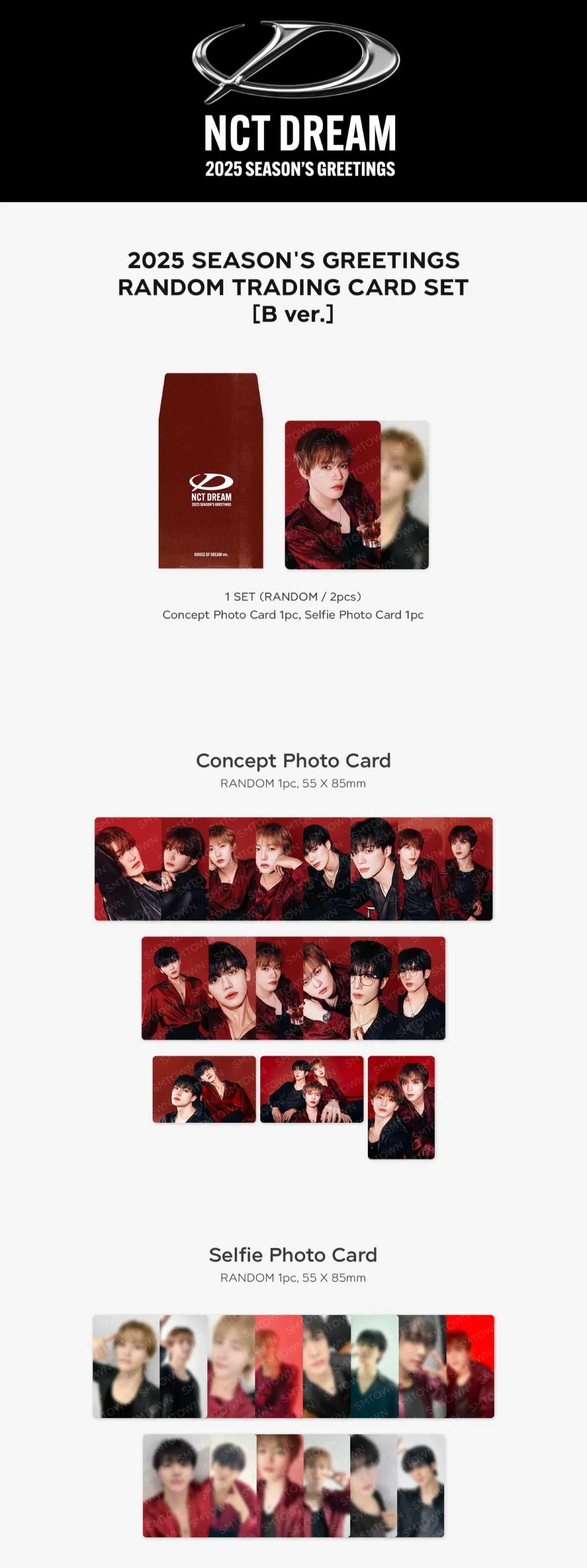 NCT DREAM - 2025 SEASON'S GREETINGS OFFICIAL MD RANDOM TRADING CARD