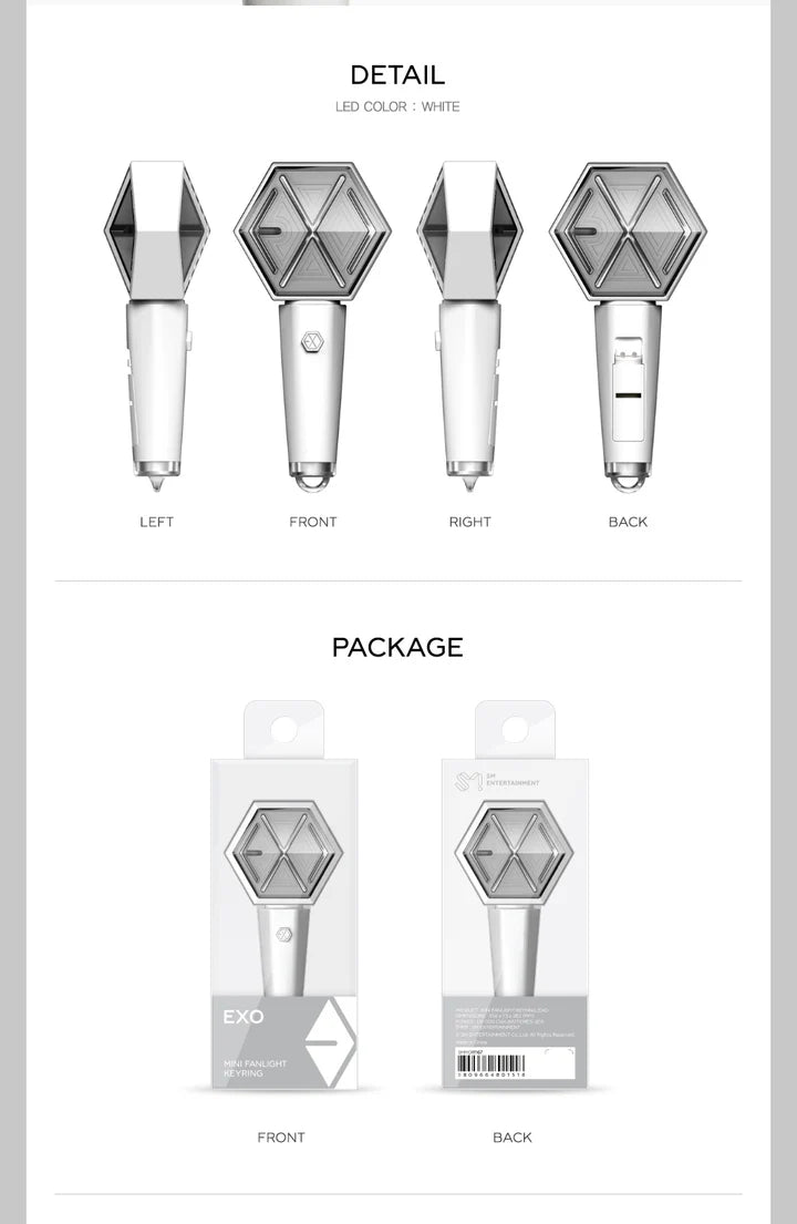 EXO - MINI FANLIGHT KEYRING