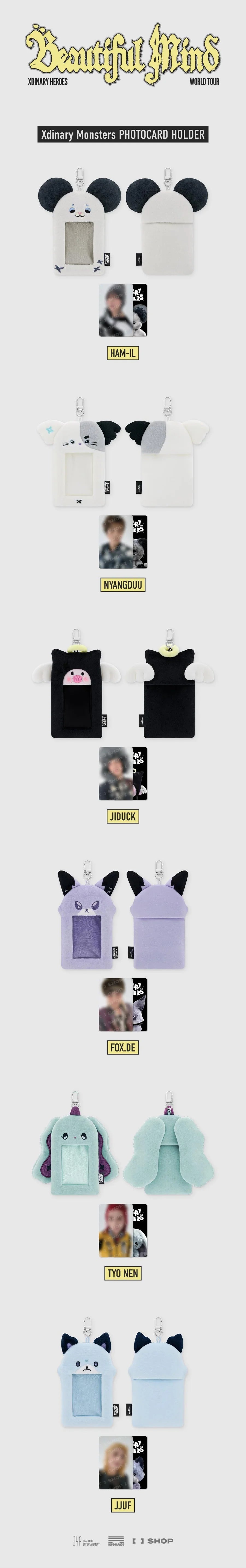 XDINARY HEROES - BEAUTIFUL MIND WORLD TOUR IN SEOUL OFFICIAL MD XDINARY MONSTERS PHOTOCARD HOLDER