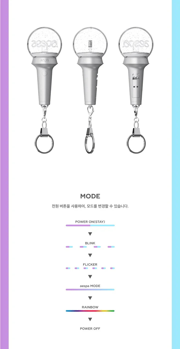 AESPA - MINI FANLIGHT KEYRING