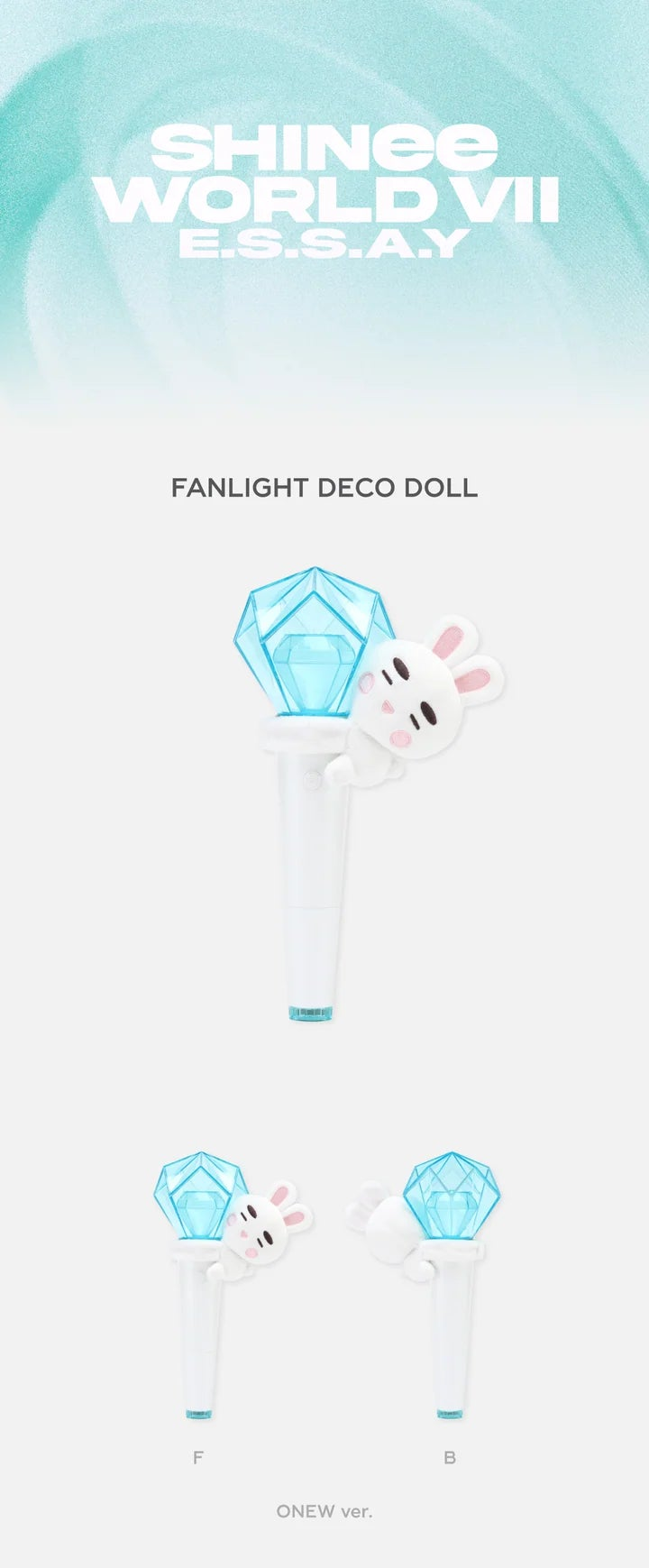 SHINEE - E.S.S.A.Y WORLD VII OFFICIAL MD FANLIGHT DECO DOLL