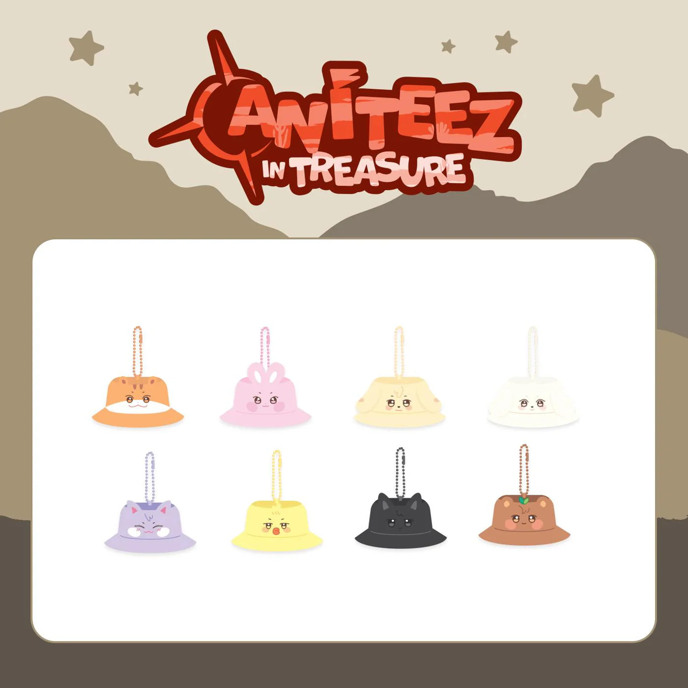 ATEEZ - ANITEEZ IN TREASURE POP-UP MD BUCKET HAT KEYRING