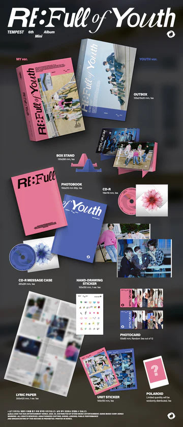 TEMPEST - RE: FULL OF YOUTH 6TH MINI ALBUM