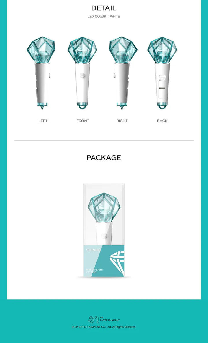 SHINEE - MINI FANLIGHT KEYRING