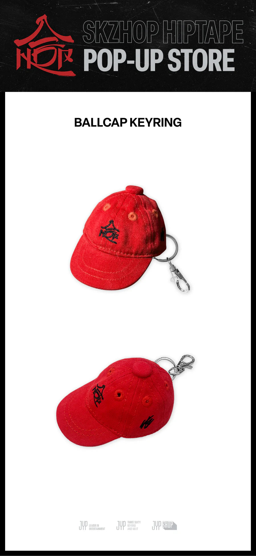STRAY KIDS - 合 (HOP) POP-UP STORE MD BALLCAP KEYRING