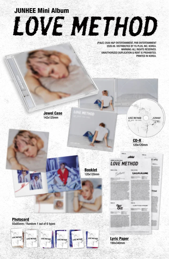 JUNHEE - LOVE METHOD MINI ALBUM