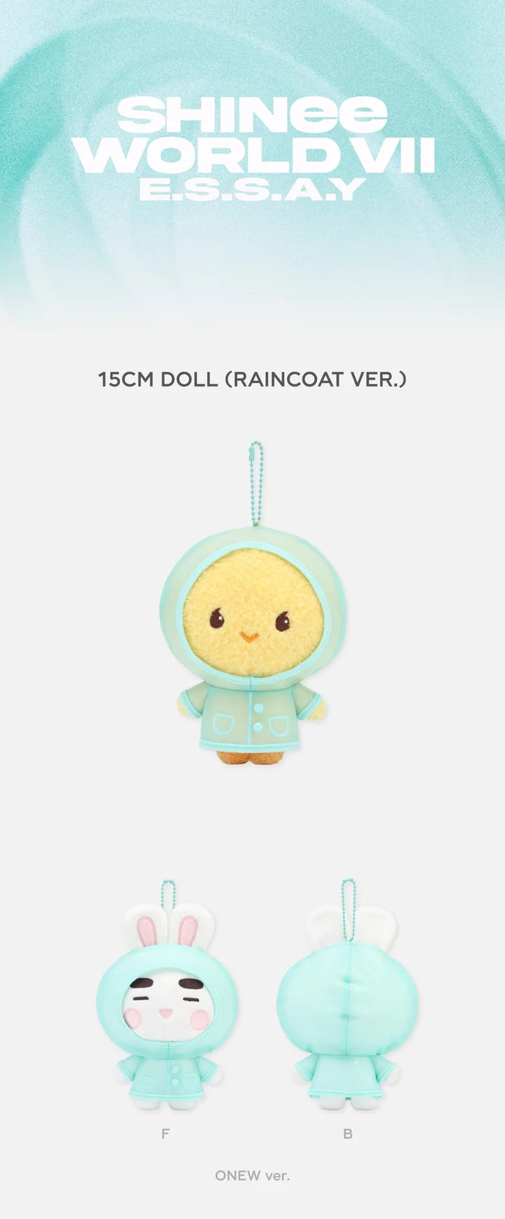 SHINEE - E.S.S.A.Y WORLD VII OFFICIAL MD 15CM DOLL RAINCOAT