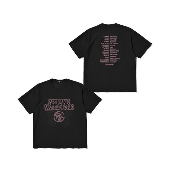 BTS - ARIRANG WORLD TOUR T-SHIRT BLACK FANMADE