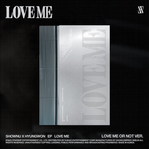 SHOWNY X HYUNGOWN (MONSTA X) - LOVE ME EP ALBUM [LOVE ME OR NOT VER.]