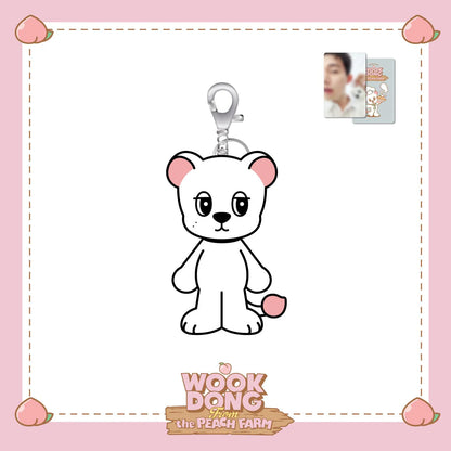 (PRE-ORDER) LEE DONGWOOK - WOOKDONG FROM THE PEACH FARM OFFICIAL MD BIG WOODONG PLUSH KEYRING