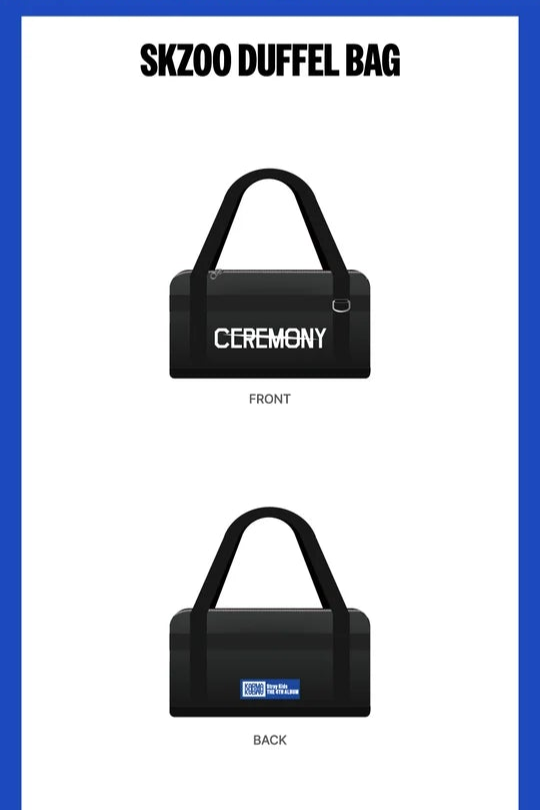 STRAY KIDS - KARMA POP-UP STORE MD SKZOO DUFFEL BAG