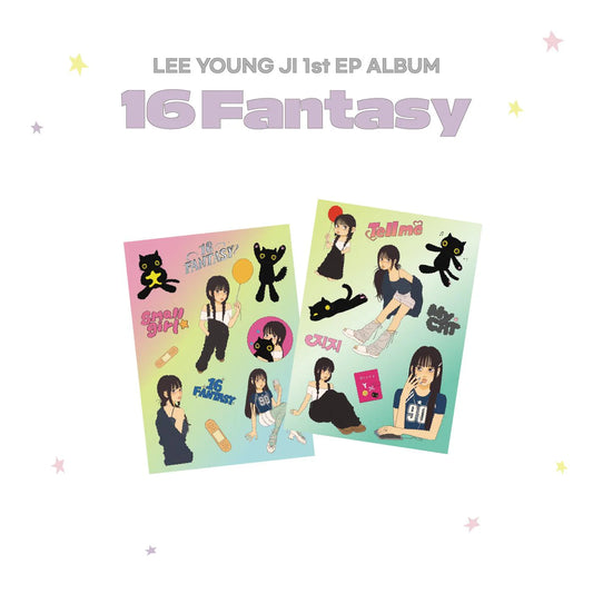 LEE YOUNG JI - 16 FANTASY 1ST EP ALBUM OFFICIAL MD STICKER SET