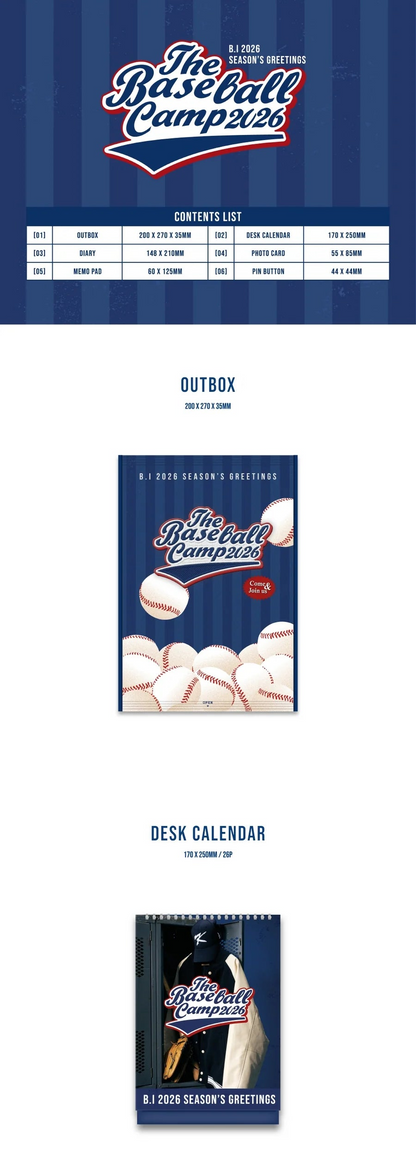 B.I - 2026 SEASON'S GREETINGS [THE BASEBALL CAMP]