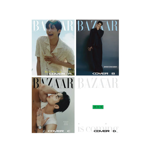 BAZAAR MAGAZINE KOREA JULY 2024 BYEON WOO SEOK