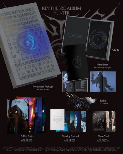 KEY (SHINEE) - HUNTER 3ER ÁLBUM [PAQUETE MONUMET VER.]