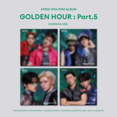 (PRE-ORDER) ATEEZ - GOLDEN HOUR: PART.5 14TH MINI ALBUM [DIGIPACK UNIT VER.]