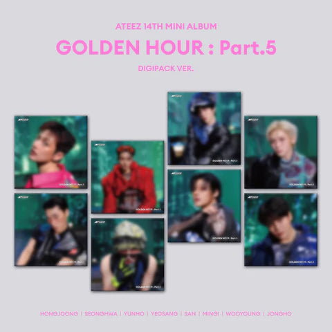 (PRE-ORDER) ATEEZ - GOLDEN HOUR: PART.5 14TH MINI ALBUM [DIGIPACK VER.]
