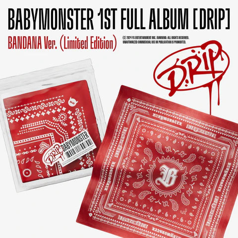 BABYMONSTER - DRIP 1ST FULL ALBUM [BANDANA VER.] LIMITED EDITION