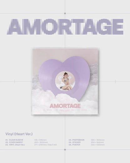 JISOO (BLACKPINK) - AMORTAGE MINI ALBUM [LP HEART VER.]