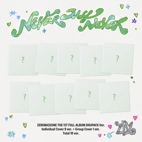 (PRE-ORDER) ZEROBASEONE - NEVER SAY NEVER 1ST FULL ALBUM [DIGIPACK VER.]
