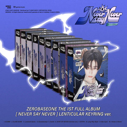 ZEROBASEONE - NEVER SAY NEVER 1ST FULL ALBUM [LENTICULAR KEYRING VER.]