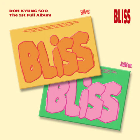 DOH KYUNG SOO (D.O) - BLISS 1ST FULL ALBUM