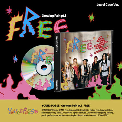 YOUNG POSSE - GROWING PAIN PT.1: FREE ALBUM [JEWEL CASE VER.]