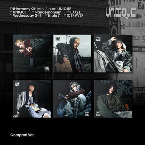P1HARMONY - UNIQUE 9TH MINI ALBUM [COMPACT VER.]