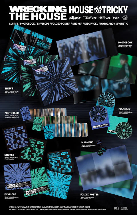 XIKERS - HOUSE OF TRICKY: WRECKING THE HOUSE 6TH MINI ALBUM