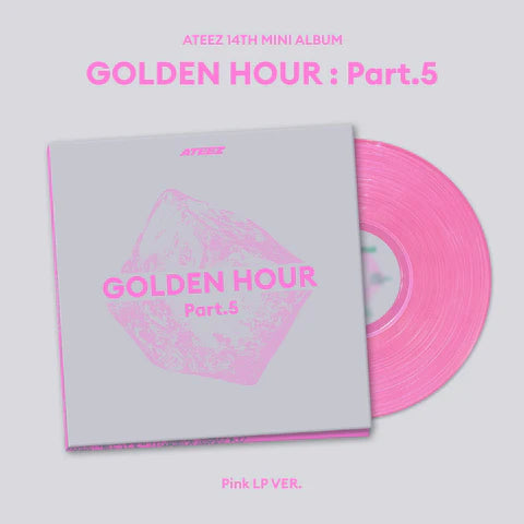 (PRE-ORDER) ATEEZ - GOLDEN HOUR: PART.5 14TH MINI ALBUM [PINK LP VINYL]