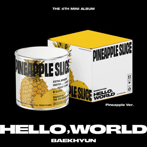 BAEKHYUN (EXO) - HELLO, WORLD 4TH MINI ALBUM LIMITED EDITION [PINEAPPLE VER.]