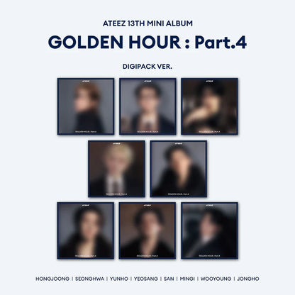 (PRE-ORDER) ATEEZ - GOLDEN HOUR : PART.4 13TH MINI ALBUM [DIGIPACK VER.]