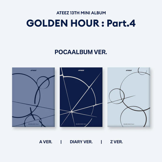 (PRE-ORDER) ATEEZ - GOLDEN HOUR : PART.4 13TH MINI ALBUM [POCAALBUM VER.]