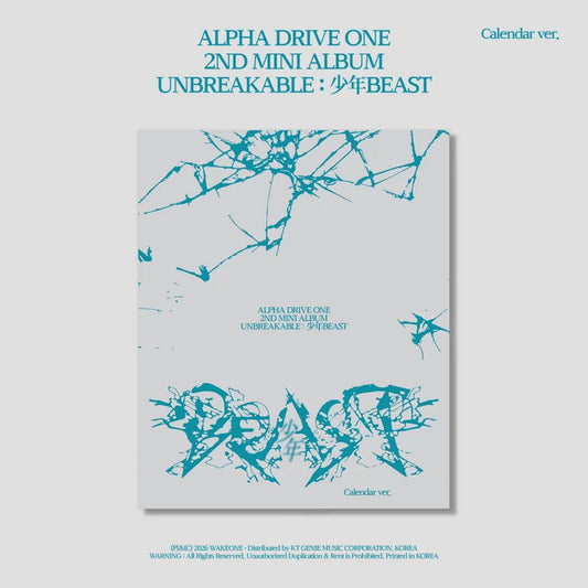 ALPHA DRIVE ONE - UNBREAKABLE: 少年BEAST 2ND MINI ALBUM [CALENDAR VER.]