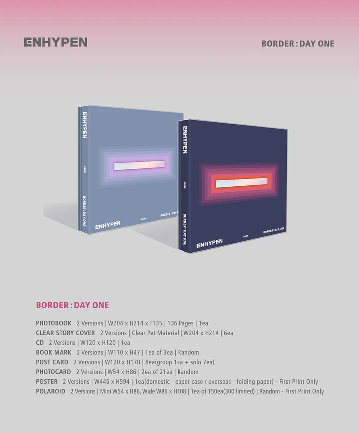 ENHYPEN - BORDER: DAY ONE 1ST MINI ALBUM