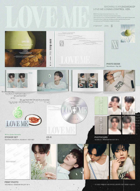 SHOWNY X HYUNGOWN (MONSTA X) - LOVE ME EP ALBUM [LOSING CRONTROL VER.]