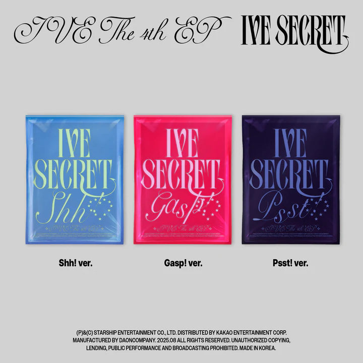 IVE - IVE SECRET 4TH MINI ALBUM [STANDARD VER.]