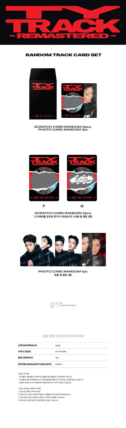 TAEYONG (NCT) - TY TRACK REMASTERED 2026 CONCERT MD SET DE TARJETAS TRACK