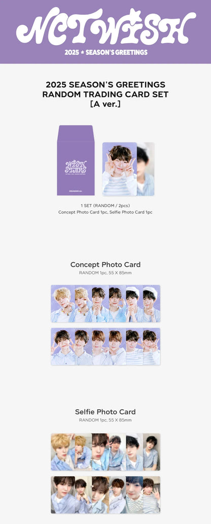 NCT WISH - 2025 SEASON'S GREETINGS OFFICIAL MD RANDOM TRADING CARD