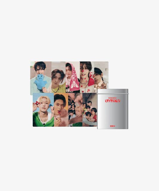 (PRE-ORDER) ENHYPEN - ROMANCE : UNTOLD OFFICIAL MD PHOTO CARD & TIN CASE SET