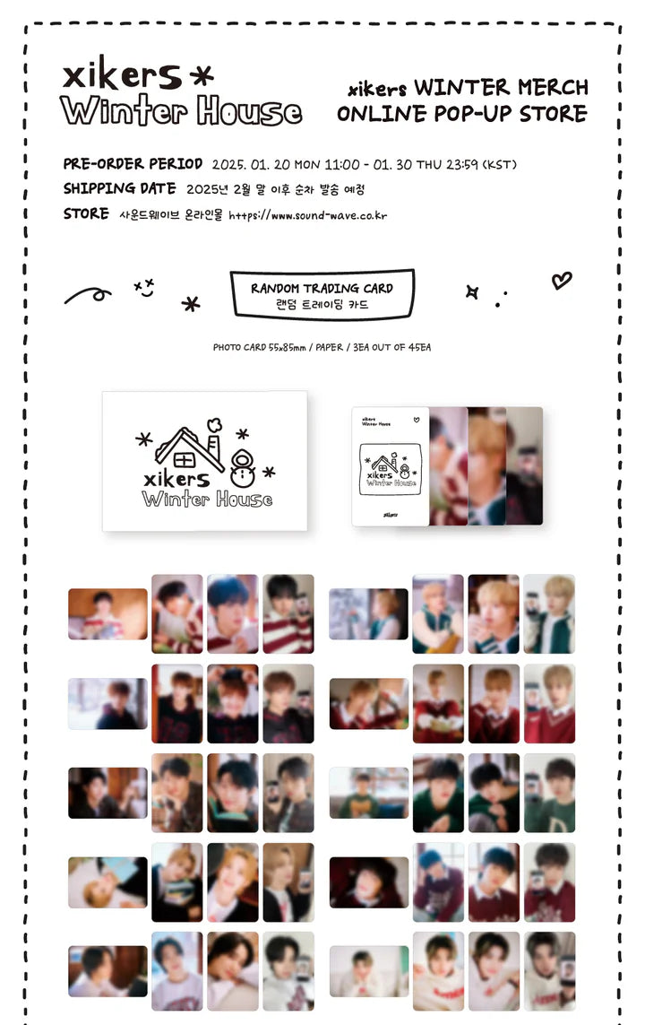 (PRE-ORDER) XIKERS - WINTER HOUSE OFFICIAL MD RANDOM TRADING CARD