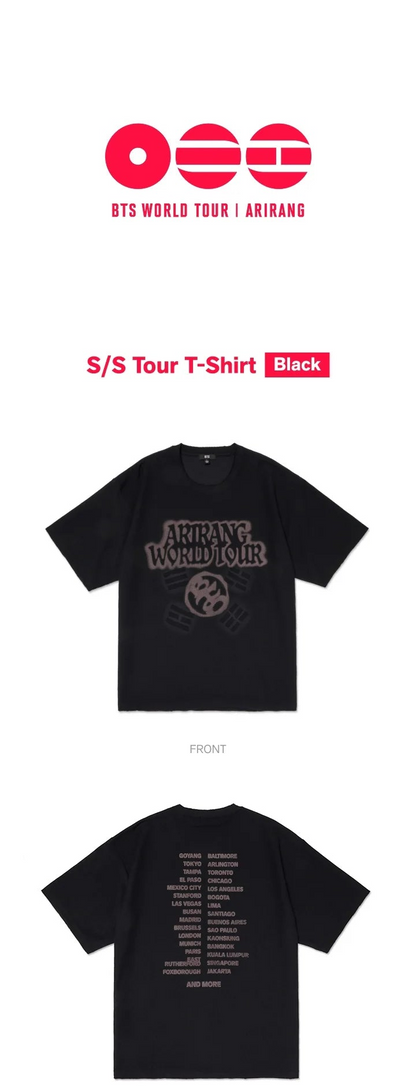 (PRE-ORDER) BTS - ARIRANG WORLD TOUR MD S/S T-SHIRT BLACK [RELEASE IN JUNE]