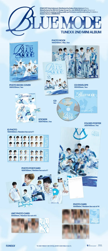 TUNEXX - BLUE MODE 2ND MINI ALBUM