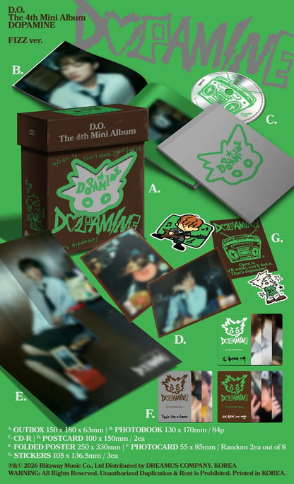 D.O (NCT) - DOPAMINE 4TH MINI ALBUM [FIZZ VER.]