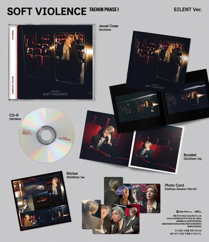 TAEMIN (SHINEE) - PHASE I: SOFT VIOLENCE ALBUM [JEWEL CASE VER.]