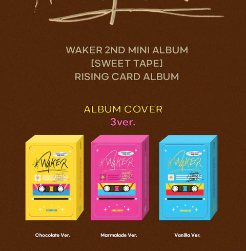 WAKER - SWEET TAPE 2ND MINI ALBUM [RISING CARD PLATAFORM VER.]