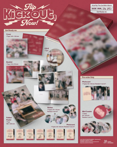 KICKFLIP - KICK OUT, FLIP NOW! 2ND MINI ALBUM [GET READY VER.]