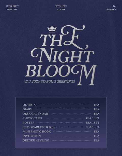 (PRE-ORDER) UAU - 2026 SEASON'S GREETINGS [THE NIGHT BLOOM]