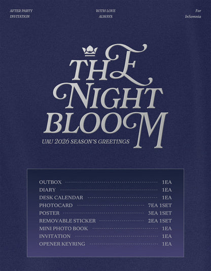 (PRE-ORDER) UAU - 2026 SEASON'S GREETINGS [THE NIGHT BLOOM]